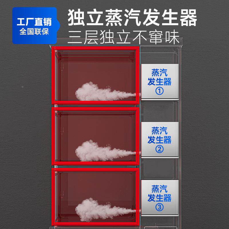 商用蒸箱饭三能门透窗蒸电柜酒店食堂大型智热海鲜炖28汤蒸车
