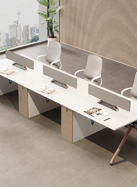 职员办公椅电CJO组合简约现代办桌公室屏风4/6双人员工位桌脑桌卡