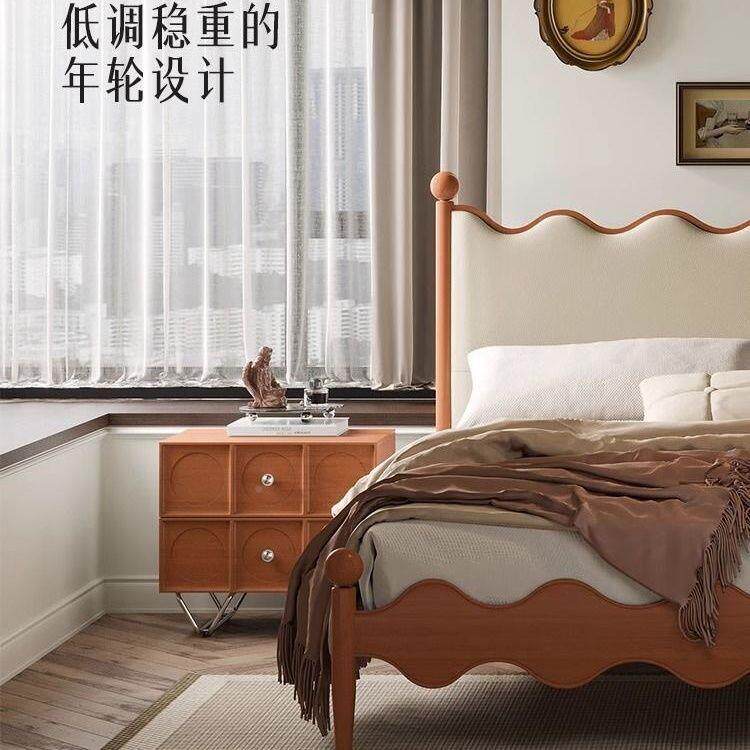纯实木床头柜卧室家用简约边柜中储古物小-柜沙收纳发户型