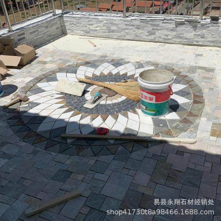 /农村院子铺的地砖室外/户外院花庭园阳台地砖庭院94赛拼花马克