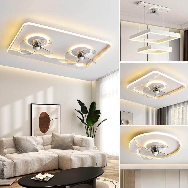 客厅套灯餐厅吊简约卧扇室吸顶风扇灯中灯式56智能灯具全屋餐组合