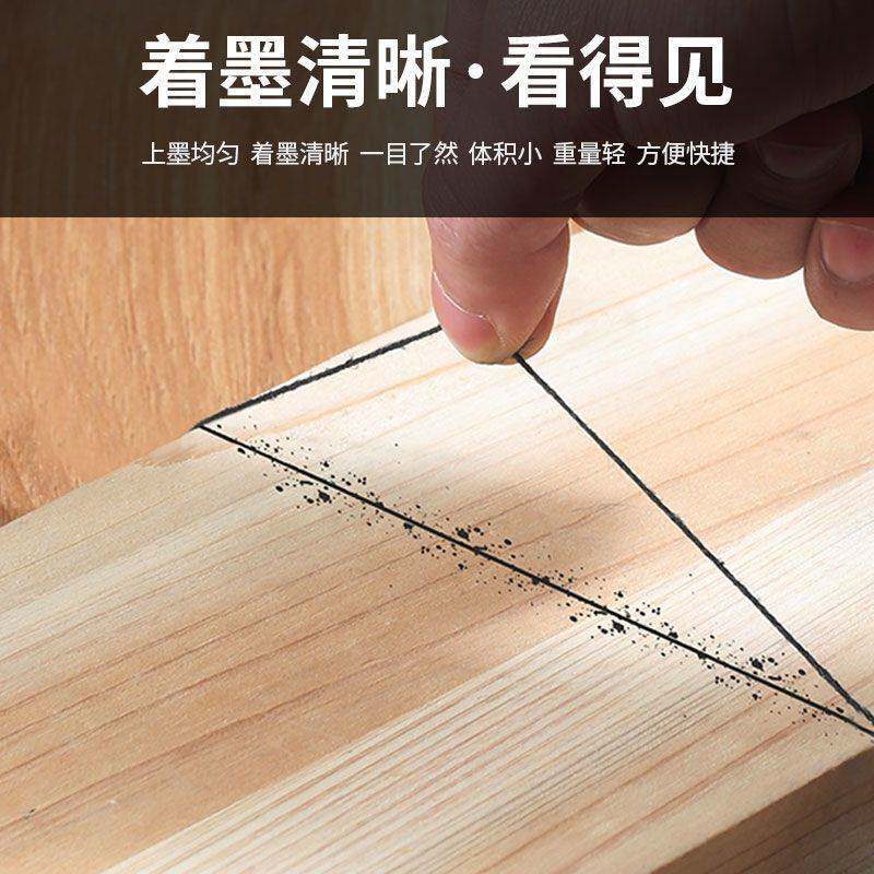 不锈钢墨斗木工专用工地放线墨斗手动木斗划线器弹线神器建筑工具