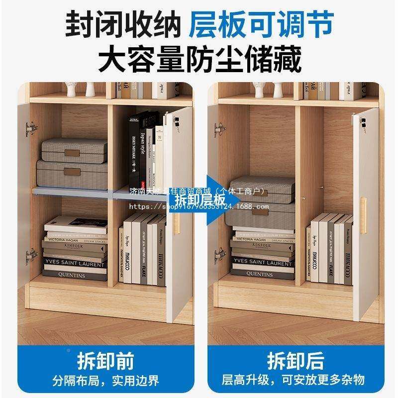 展示柜书柜木质靠墙一体木质储物酒柜柜大家用陈柜容列量收纳DAA