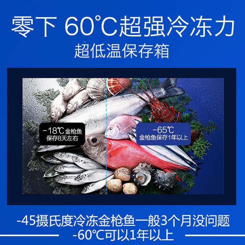立德-60°深温冷冻YDV式冰柜商用卧展示柜急冻柜单温冷冻冷冷藏低