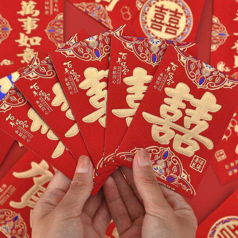 红包结婚婚礼创意喜字红厂包接亲堵门新婚是利封婚FB用庆品家