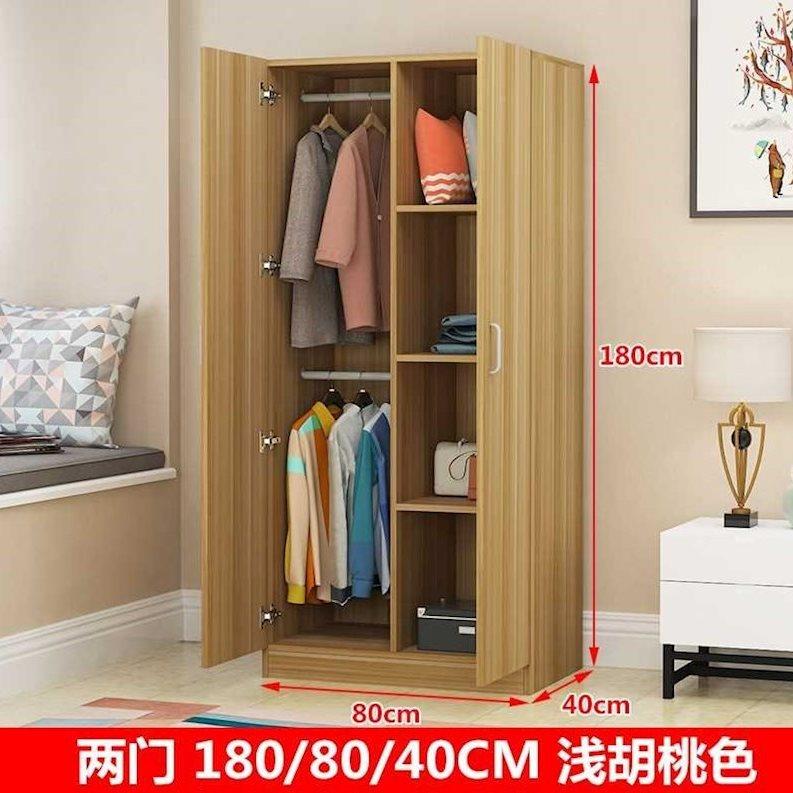 木制落地简易阳台层架1.3实木质拉。三03521门衣柜组装柜手卧室储