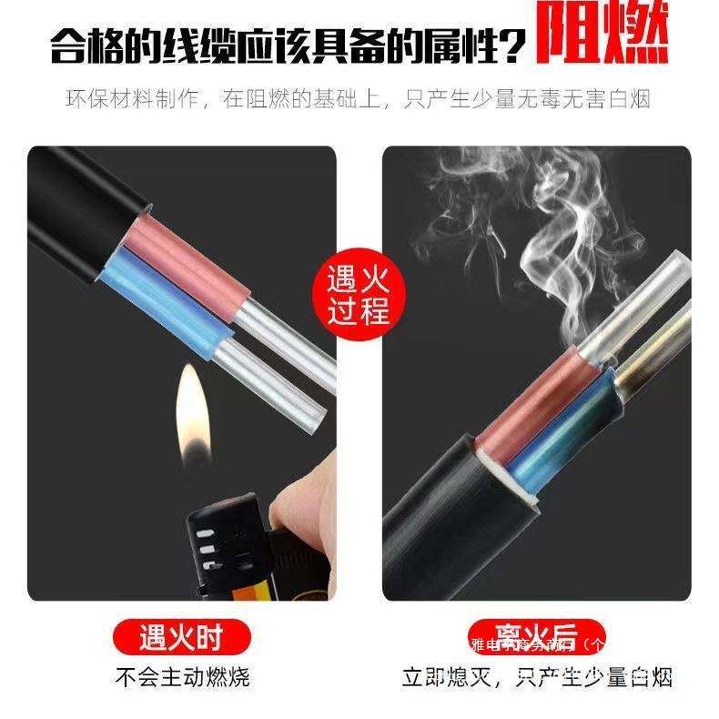 国标铝芯电线铝线户外防老化4 6 10 16 25平方护套线地埋线架空线