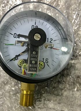 电接点压力表 YX-100 直径100mm 压力1.6mpa 螺纹m20x1.5 上海产