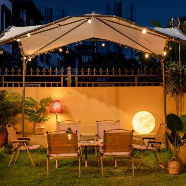 紫叶户外凉亭庭院民宿遮阳棚露台院子遮雨棚别墅天鹅蓬户外遮阳伞