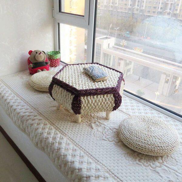 创意藤编飘窗桌子榻榻米茶几创意地台矮桌藤艺小炕桌炕几收纳小桌