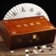 包邮 五子棋围棋礼品盒木纹包装 箱通用精品棋罐收纳盒送礼佳品多省