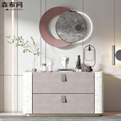 轻奢简约玄关挂件入户挂饰端景台墙面装 饰带灯主卧老人房床头挂件