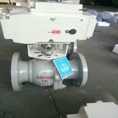 铸钢WCB材质Q941F-64C法兰电动球阀DN50调节型电动铸钢法兰球阀