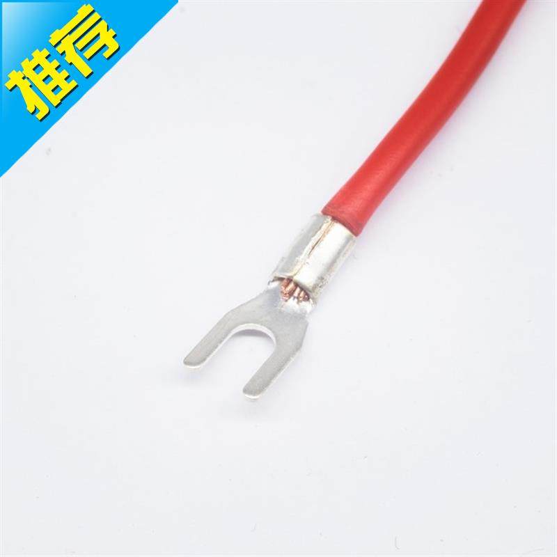 ut10y-6冷压接线端子u型y形叉形裸端头铜M线鼻子镀银接线耳100只