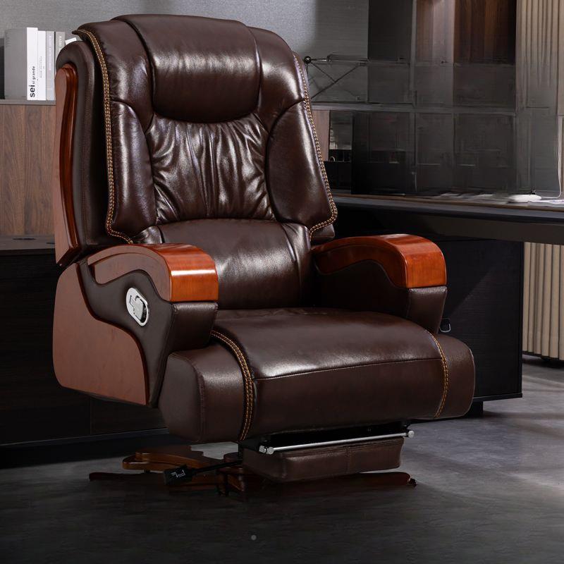 老板椅可大躺按摩班椅电脑公椅家用办UUG公办室办椅公椅子