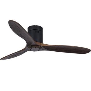 实顶20618吊扇餐厅木静用音美式风扇客吸厅家复古电风扇无灯