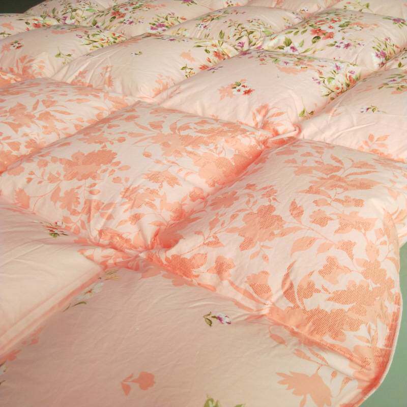 全棉60支贡缎磨毛活性印花羽绒被被壳半成品被子保暖款田园风纯棉