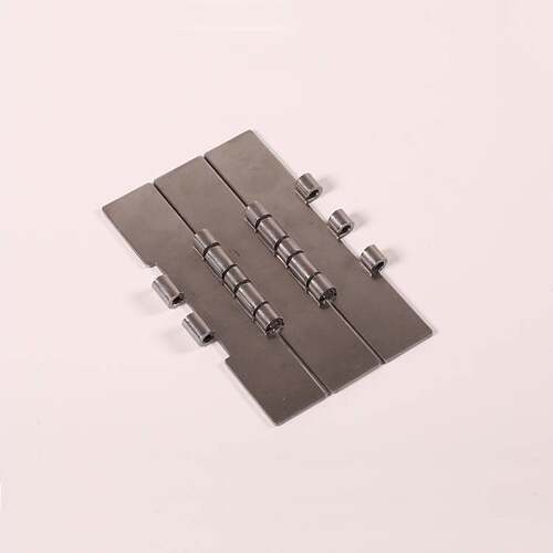 昌硕SS802不锈钢链板带橡胶 防滑输送设备配件 输送机链板零件
