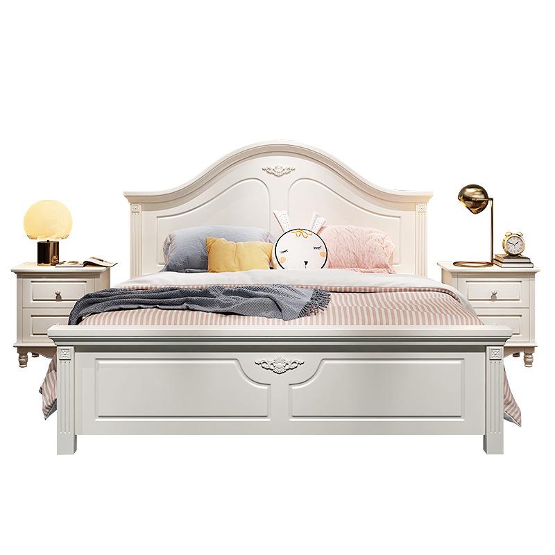 5A轻1韩式双人床939现Y代简约主卧奢欧式公主田园风储格床美式家