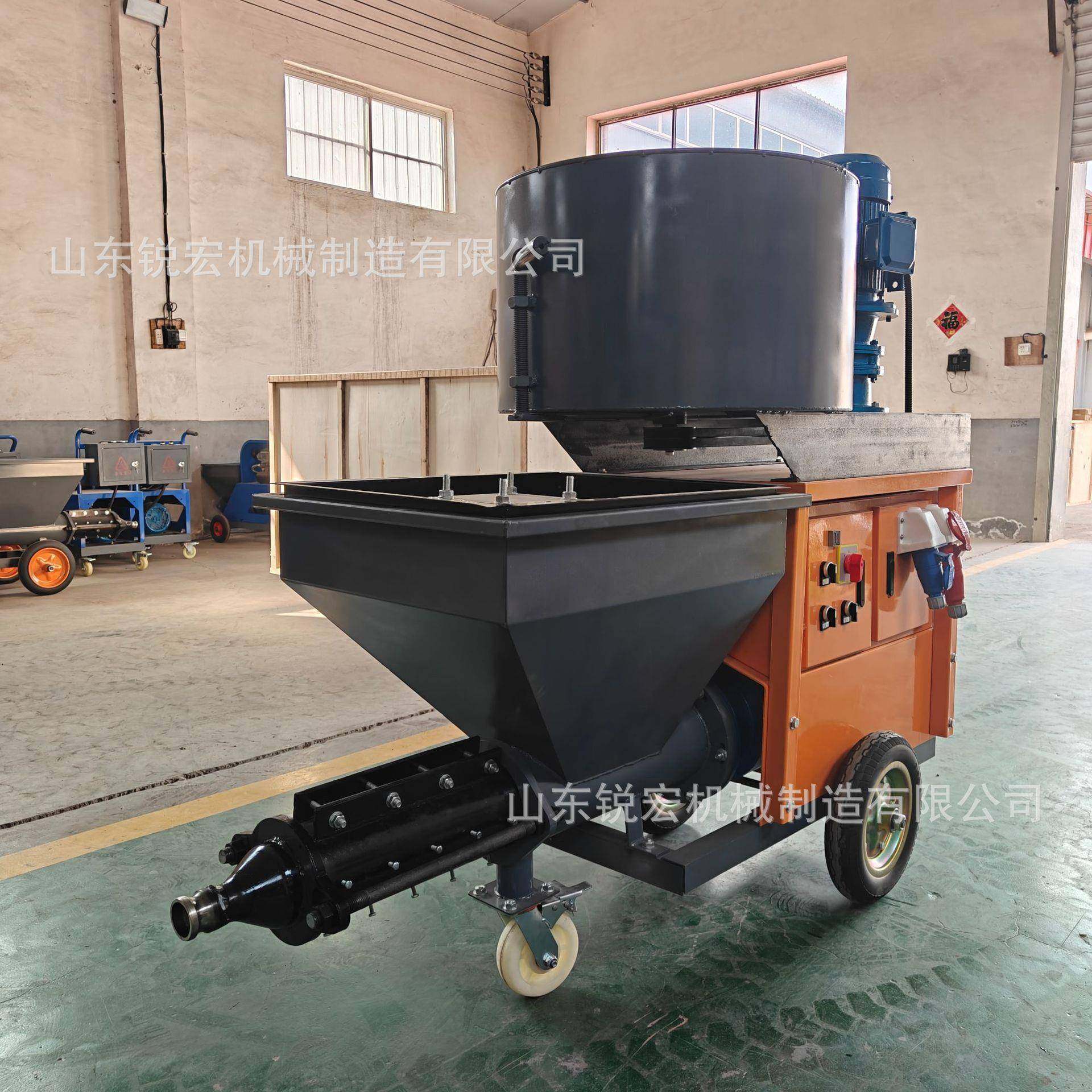 搅一717砂浆拌喷涂多功能涂料腻子喷涂机机室内外石体膏喷涂机厂