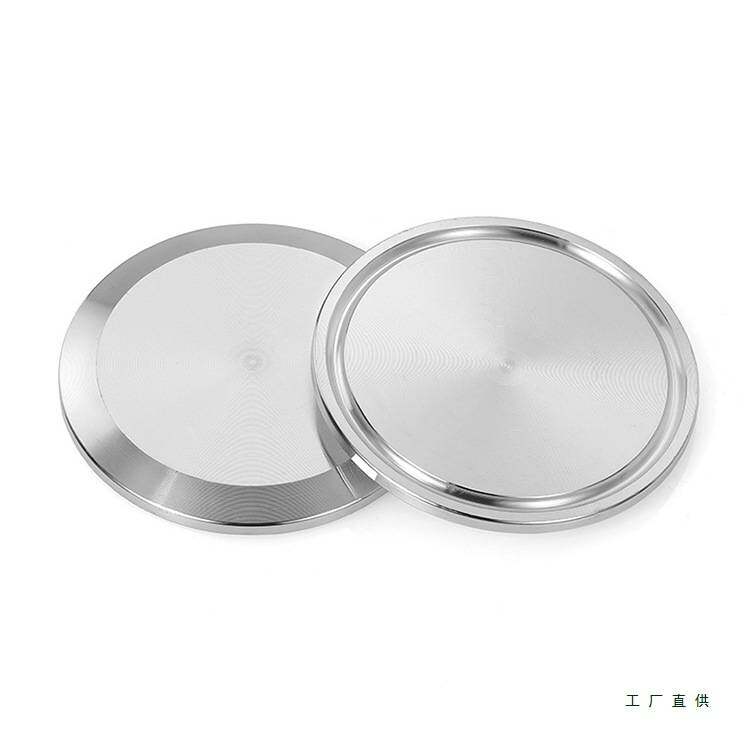 304不锈钢快装盲板卫生级卡箍式卡盘盲板堵头盲盖堵板卡箍盲板
