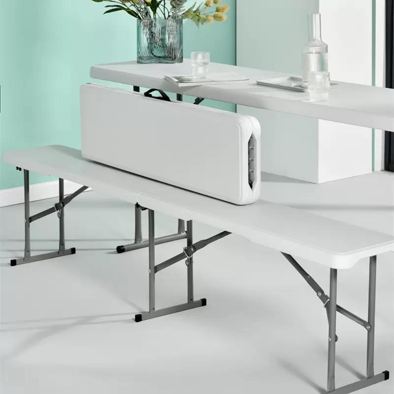 子3Y可折叠长条摊凳小桌餐桌简易长凳ZD18便携式户外摆桌活动长方