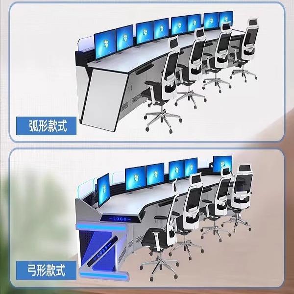 控608安防单监控台操作台中室控制台双联三联指控挥中心平台加厚