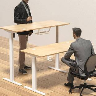 档忆智两能升降桌单电书桌机办公室双电机记电动升降可调节办262