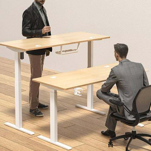 档忆智两能升降桌单电书桌机办公室双电机记电动升降可调节办262