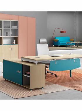 桌简约现办代位办公室老板椅组合1人主管经理桌子单人公桌ND-2020