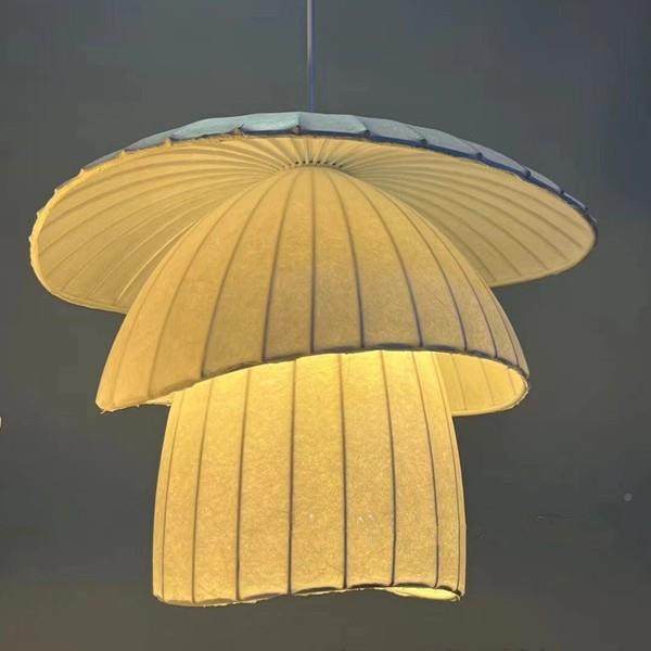 新中Lighting式客厅餐蚕丝吊灯古风中卧室台氛围吧茶室厅创意吊灯