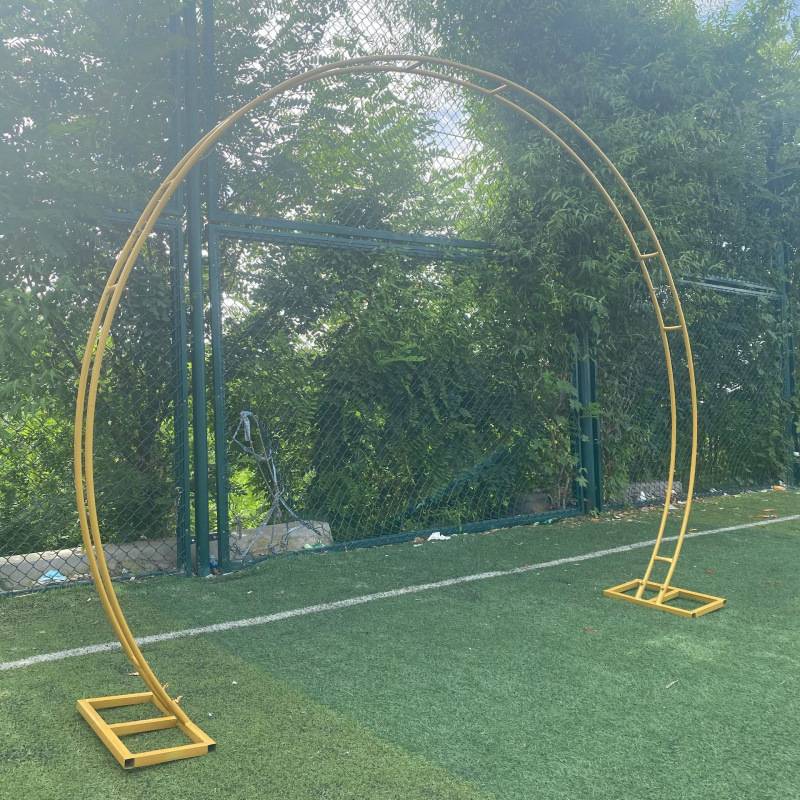 婚庆圆形拱门背景拱形门装饰拱门半圆婚礼布置道具气球拱门铁架子