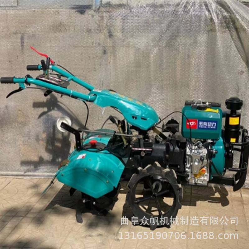 玉柴原装四驱大直连微耕机全齿轮柴油机多功能旋耕开沟机水旱两用