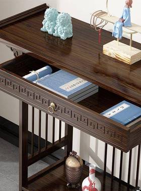 关台玄门进风水客厅玄柜置物柜898供桌佛台家关用实木中式条案端