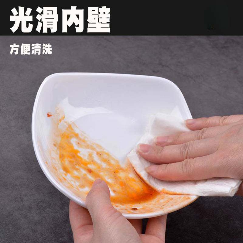 学校单位食堂小碗菜碟密胺餐具套装快餐店碗盘组合塑料托盘