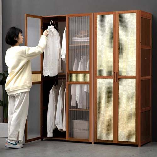 7K简衣柜室家用出租房屋儿童卧实木组装柜衣易74110橱经济子型小