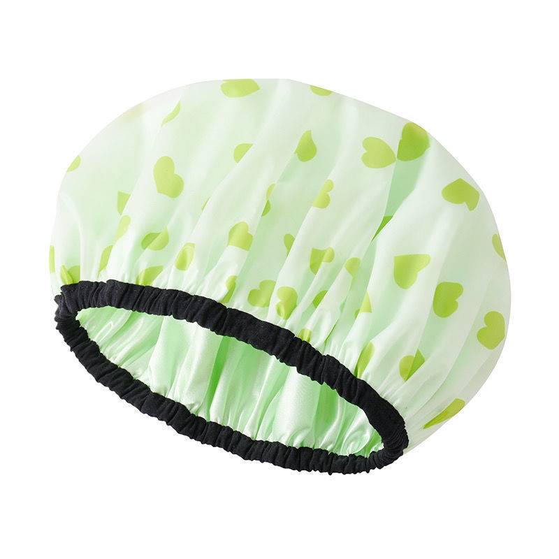 新款女士浴帽双层夏季淋浴时尚家用油烟帽工作防尘帽