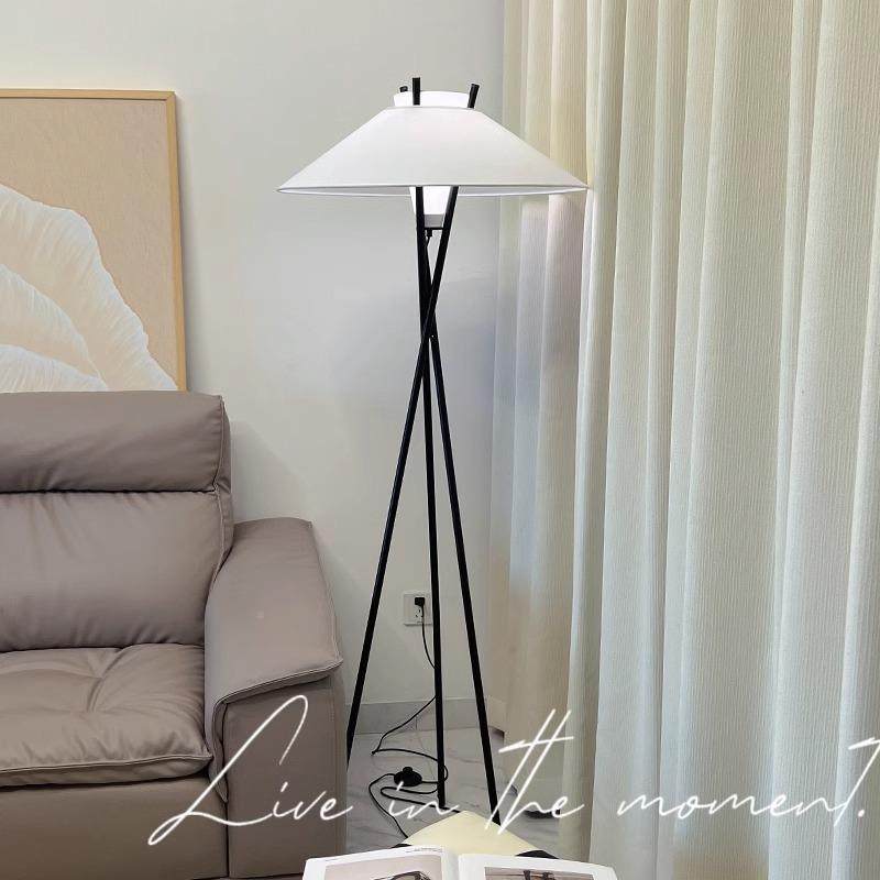 厅诧客寂样板间卧室钢琴落地灯0225新款意风大542利设计师三角立