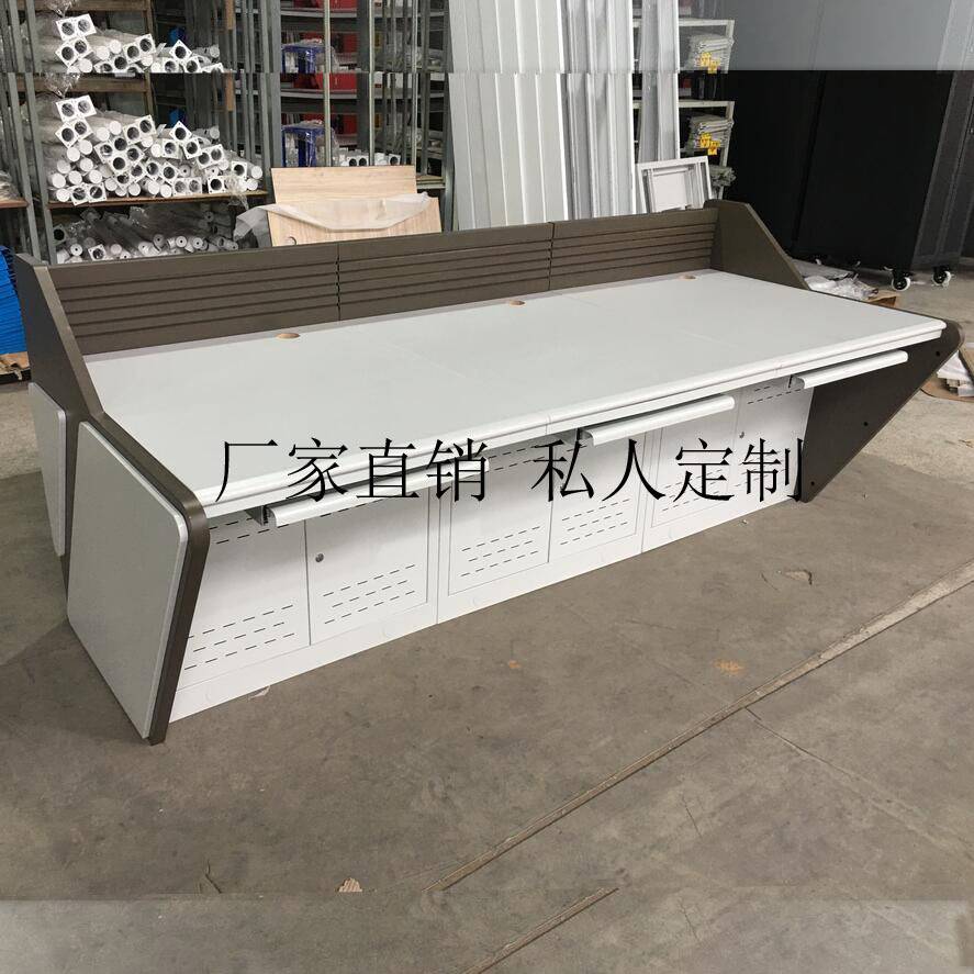 监控操作台三联双联平台电脑机房指挥中心控制台平台桌6联调度台