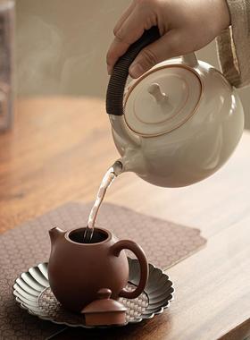 仿古电陶炉茶A8168烧水壶花茶果煮茶泡茶器提梁壶茶炉家用茶围炉