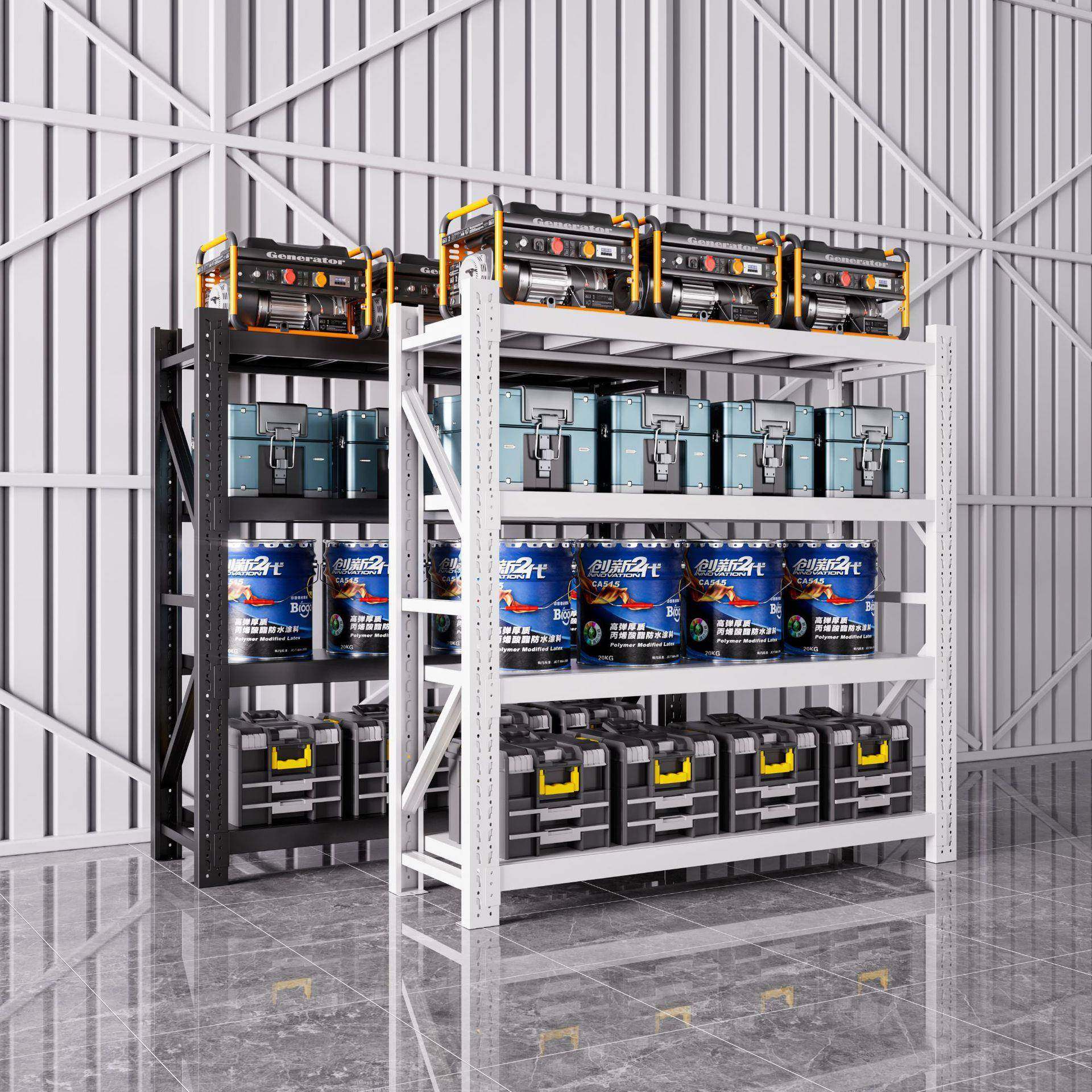 四库层仓货架家用收纳置物架cchj-4仓纳货架地收下室储物架工厂储