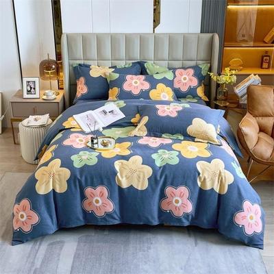 款加厚纯棉四件套磨ML5156毛花床棉上四件印套四季用全四件套一件