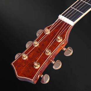 41寸亮光全桃花芯单板吉他guitar指板民谣木吉他jita面单原声乐器