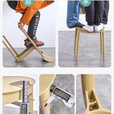 新款塑料子代简约白色椅子轻奢餐桌凳子家BSE用休闲坐椅椅靠背餐