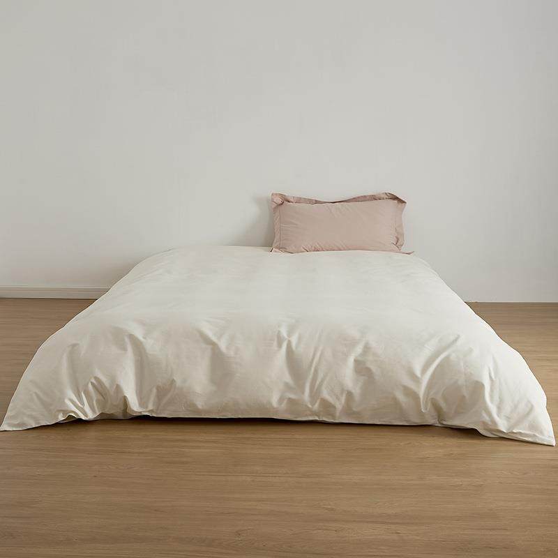 100支全棉磨毛纯色被四件纯棉1套.8*2.0单被套单件秋冬加QEE厚保,床上用品,学生床品套件,淘宝优惠券,粉丝福利购,淘宝优惠卷