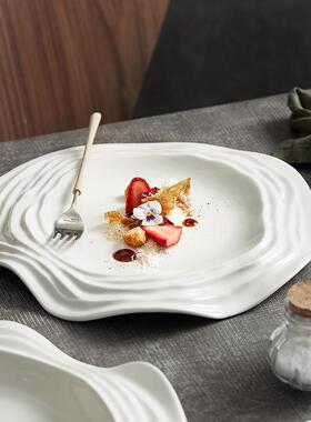 中式形个性凉菜盘特陶瓷意境面菜色酒AWI店餐具西餐牛异排意盘定