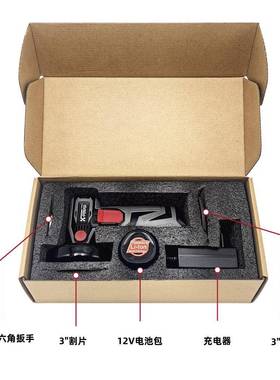 厂1V锂电直流无刷充电2角家磨机跨锈KAG71201境迷你抛光除切割多