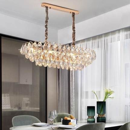 跨境大水灯晶吊灯奢华气客厅吊别墅复灯式楼轻奢高档餐53厅吊大厅