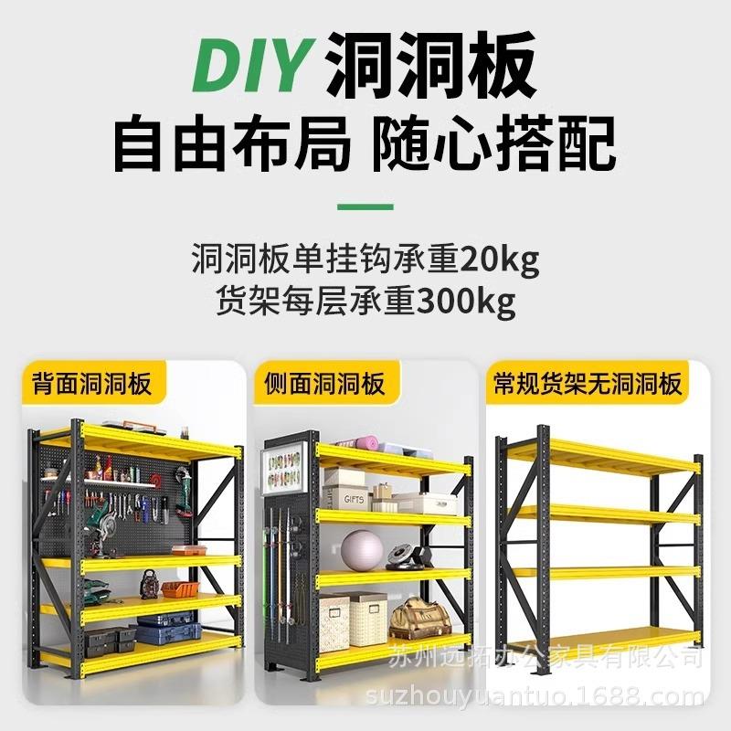 仓储货架置纳物架多层仓库型货物架超市快家用重多功能收储物递架