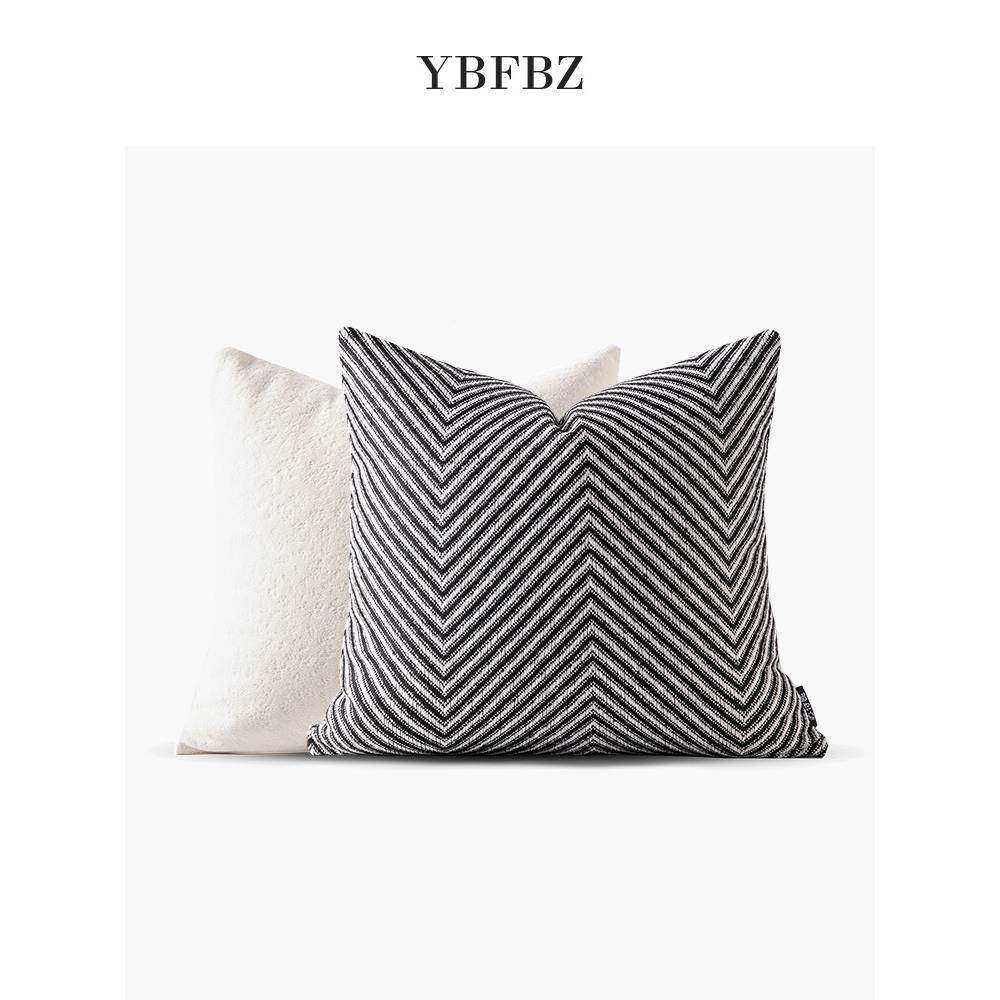 苏诗妮线现代简约风床客厅沙垫发卧室上床头靠29101294靠枕套大靠